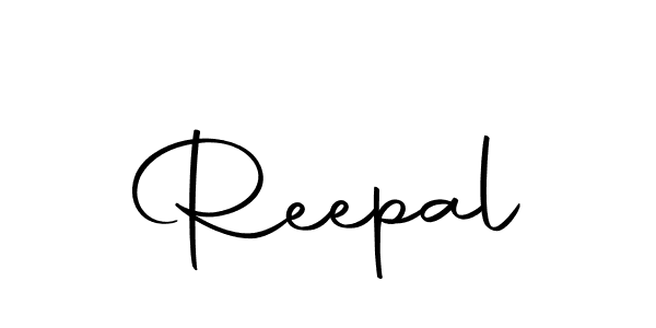 Design your own signature with our free online signature maker. With this signature software, you can create a handwritten (Autography-DOLnW) signature for name Reepal. Reepal signature style 10 images and pictures png