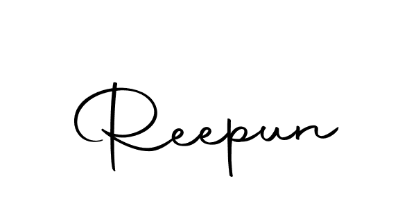 Design your own signature with our free online signature maker. With this signature software, you can create a handwritten (Autography-DOLnW) signature for name Reepun. Reepun signature style 10 images and pictures png