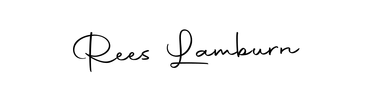 Similarly Autography-DOLnW is the best handwritten signature design. Signature creator online .You can use it as an online autograph creator for name Rees Lamburn. Rees Lamburn signature style 10 images and pictures png