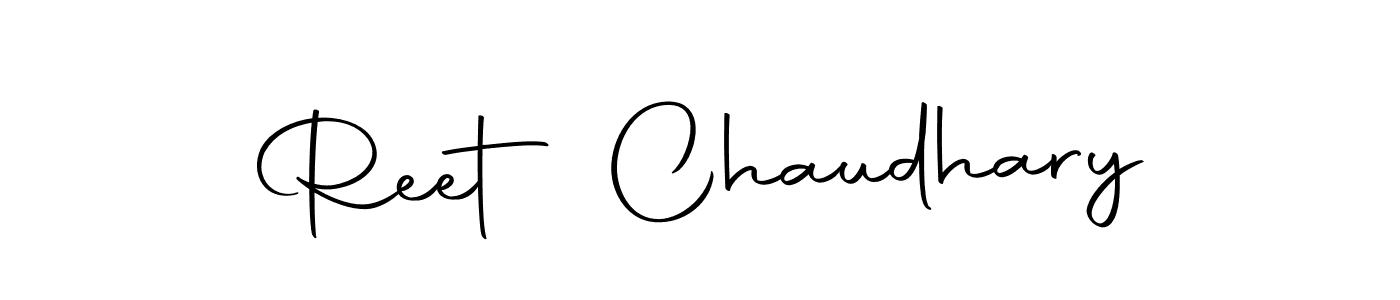 You can use this online signature creator to create a handwritten signature for the name Reet Chaudhary. This is the best online autograph maker. Reet Chaudhary signature style 10 images and pictures png
