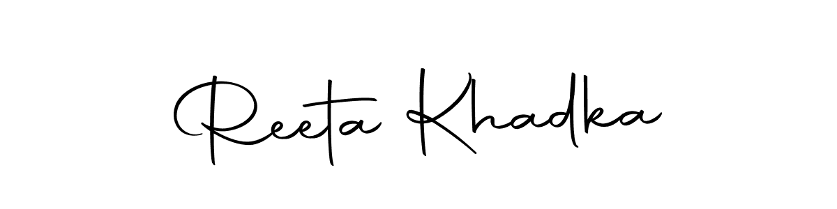 Make a short Reeta Khadka signature style. Manage your documents anywhere anytime using Autography-DOLnW. Create and add eSignatures, submit forms, share and send files easily. Reeta Khadka signature style 10 images and pictures png