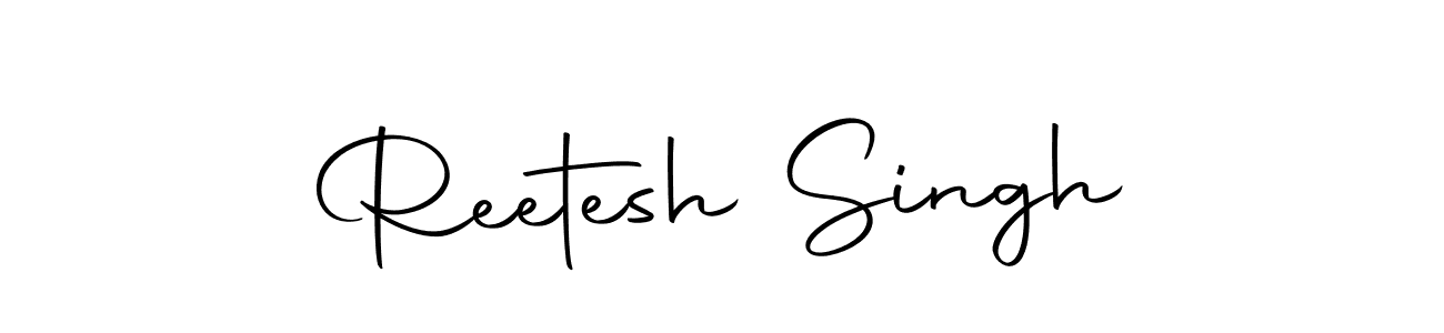 How to make Reetesh Singh name signature. Use Autography-DOLnW style for creating short signs online. This is the latest handwritten sign. Reetesh Singh signature style 10 images and pictures png