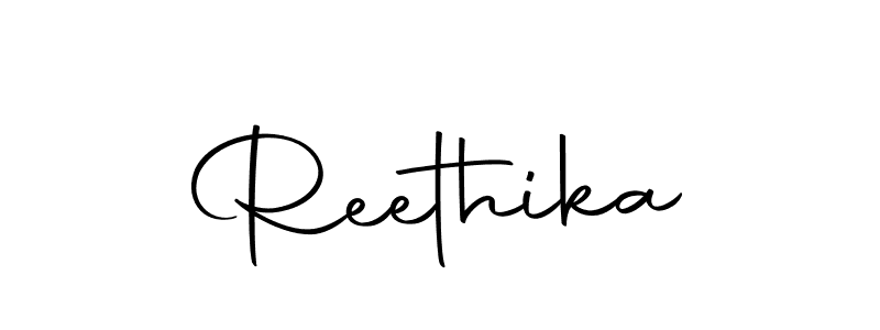 Make a beautiful signature design for name Reethika. Use this online signature maker to create a handwritten signature for free. Reethika signature style 10 images and pictures png