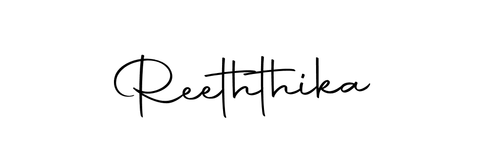 Make a beautiful signature design for name Reeththika. With this signature (Autography-DOLnW) style, you can create a handwritten signature for free. Reeththika signature style 10 images and pictures png