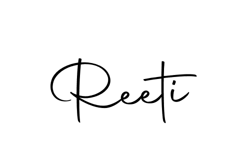 Create a beautiful signature design for name Reeti. With this signature (Autography-DOLnW) fonts, you can make a handwritten signature for free. Reeti signature style 10 images and pictures png