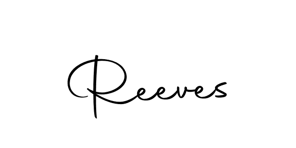 Make a beautiful signature design for name Reeves. With this signature (Autography-DOLnW) style, you can create a handwritten signature for free. Reeves signature style 10 images and pictures png