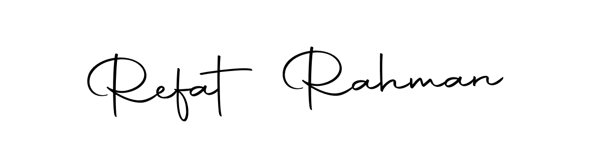 Make a beautiful signature design for name Refat Rahman. Use this online signature maker to create a handwritten signature for free. Refat Rahman signature style 10 images and pictures png