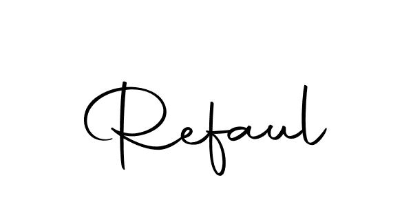 Make a beautiful signature design for name Refaul. Use this online signature maker to create a handwritten signature for free. Refaul signature style 10 images and pictures png