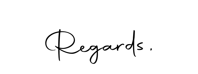 This is the best signature style for the Regards, name. Also you like these signature font (Autography-DOLnW). Mix name signature. Regards, signature style 10 images and pictures png