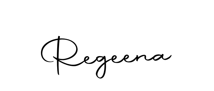 Create a beautiful signature design for name Regeena. With this signature (Autography-DOLnW) fonts, you can make a handwritten signature for free. Regeena signature style 10 images and pictures png
