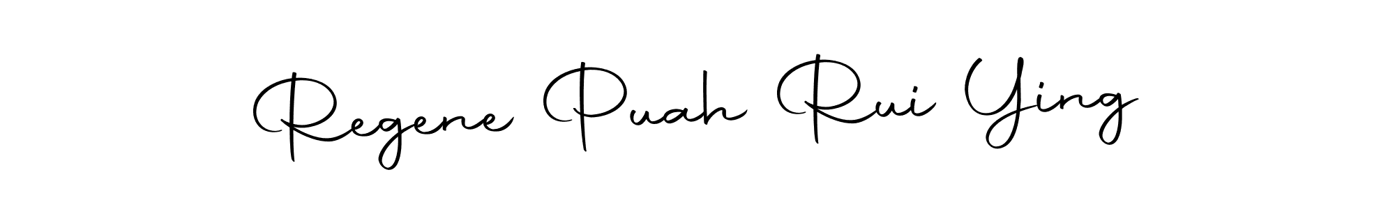 Autography-DOLnW is a professional signature style that is perfect for those who want to add a touch of class to their signature. It is also a great choice for those who want to make their signature more unique. Get Regene Puah Rui Ying name to fancy signature for free. Regene Puah Rui Ying signature style 10 images and pictures png