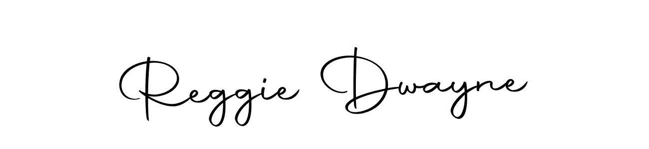 How to make Reggie Dwayne name signature. Use Autography-DOLnW style for creating short signs online. This is the latest handwritten sign. Reggie Dwayne signature style 10 images and pictures png