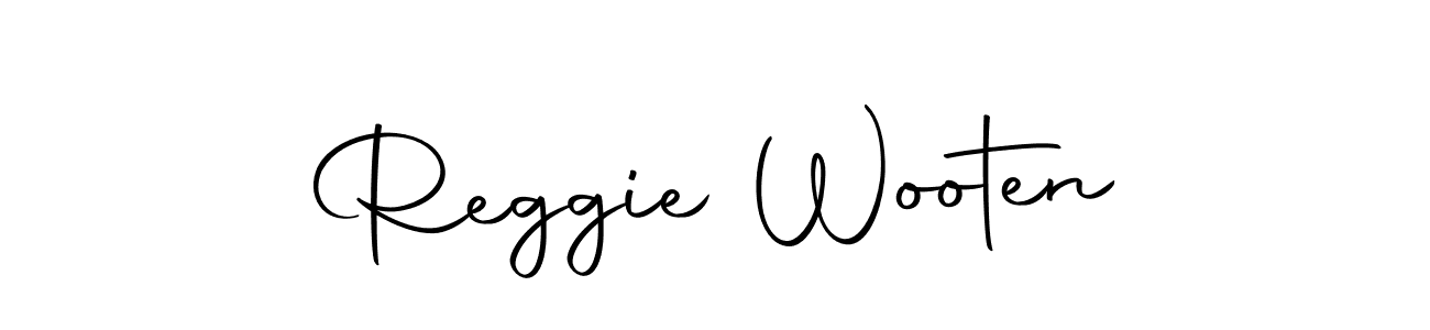 How to make Reggie Wooten name signature. Use Autography-DOLnW style for creating short signs online. This is the latest handwritten sign. Reggie Wooten signature style 10 images and pictures png