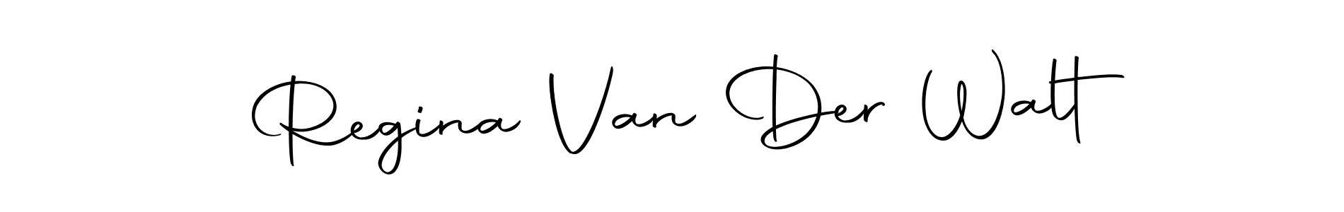 This is the best signature style for the Regina Van Der Walt name. Also you like these signature font (Autography-DOLnW). Mix name signature. Regina Van Der Walt signature style 10 images and pictures png