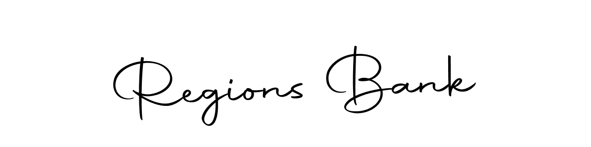 Make a beautiful signature design for name Regions Bank. With this signature (Autography-DOLnW) style, you can create a handwritten signature for free. Regions Bank signature style 10 images and pictures png