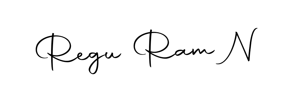 Use a signature maker to create a handwritten signature online. With this signature software, you can design (Autography-DOLnW) your own signature for name Regu Ram N. Regu Ram N signature style 10 images and pictures png