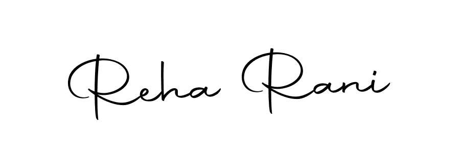 Design your own signature with our free online signature maker. With this signature software, you can create a handwritten (Autography-DOLnW) signature for name Reha Rani. Reha Rani signature style 10 images and pictures png