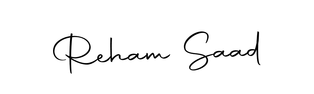 How to make Reham Saad name signature. Use Autography-DOLnW style for creating short signs online. This is the latest handwritten sign. Reham Saad signature style 10 images and pictures png