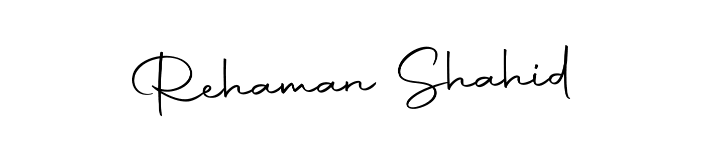 Use a signature maker to create a handwritten signature online. With this signature software, you can design (Autography-DOLnW) your own signature for name Rehaman Shahid. Rehaman Shahid signature style 10 images and pictures png