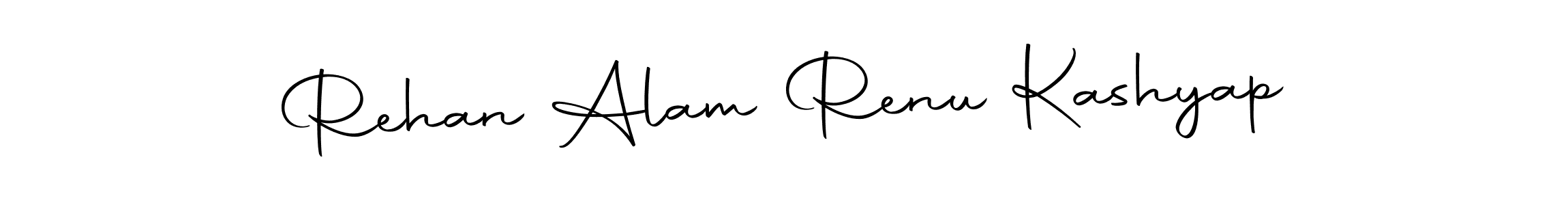 Make a short Rehan Alam Renu Kashyap signature style. Manage your documents anywhere anytime using Autography-DOLnW. Create and add eSignatures, submit forms, share and send files easily. Rehan Alam Renu Kashyap signature style 10 images and pictures png