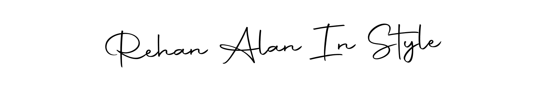 This is the best signature style for the Rehan Alan In Style name. Also you like these signature font (Autography-DOLnW). Mix name signature. Rehan Alan In Style signature style 10 images and pictures png