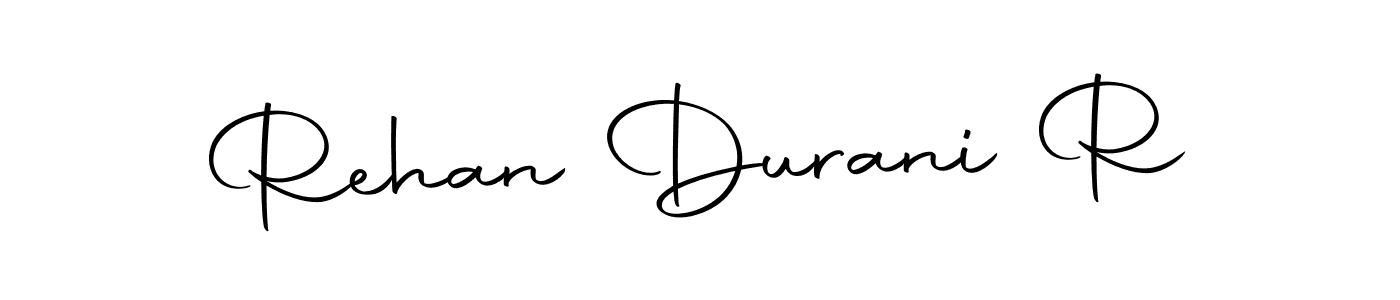 Create a beautiful signature design for name Rehan Durani R. With this signature (Autography-DOLnW) fonts, you can make a handwritten signature for free. Rehan Durani R signature style 10 images and pictures png