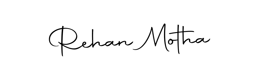 How to make Rehan Motha name signature. Use Autography-DOLnW style for creating short signs online. This is the latest handwritten sign. Rehan Motha signature style 10 images and pictures png