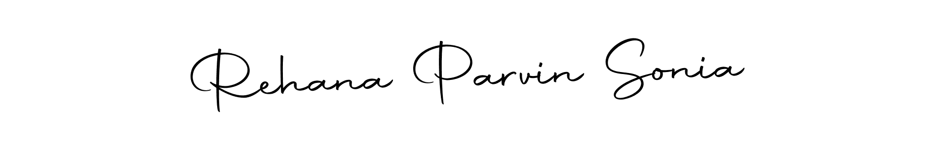 Make a beautiful signature design for name Rehana Parvin Sonia. Use this online signature maker to create a handwritten signature for free. Rehana Parvin Sonia signature style 10 images and pictures png