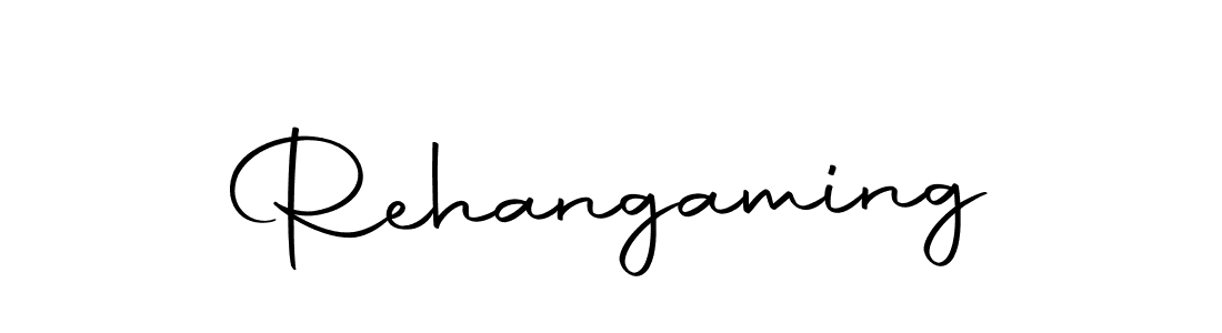 Make a beautiful signature design for name Rehangaming. With this signature (Autography-DOLnW) style, you can create a handwritten signature for free. Rehangaming signature style 10 images and pictures png