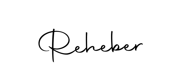 Create a beautiful signature design for name Reheber. With this signature (Autography-DOLnW) fonts, you can make a handwritten signature for free. Reheber signature style 10 images and pictures png