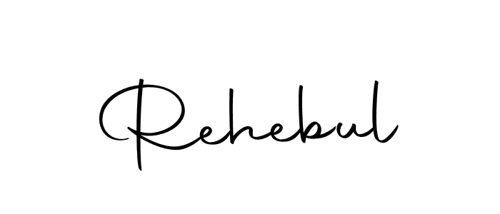 Make a beautiful signature design for name Rehebul. With this signature (Autography-DOLnW) style, you can create a handwritten signature for free. Rehebul signature style 10 images and pictures png