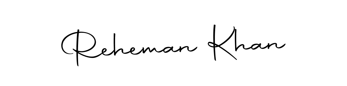 Use a signature maker to create a handwritten signature online. With this signature software, you can design (Autography-DOLnW) your own signature for name Reheman Khan. Reheman Khan signature style 10 images and pictures png