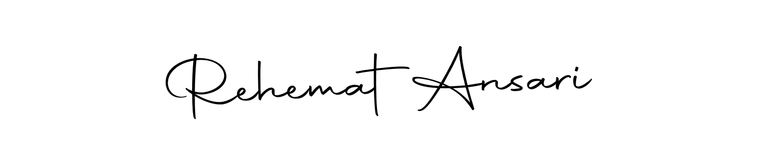 Rehemat  Ansari stylish signature style. Best Handwritten Sign (Autography-DOLnW) for my name. Handwritten Signature Collection Ideas for my name Rehemat  Ansari. Rehemat  Ansari signature style 10 images and pictures png