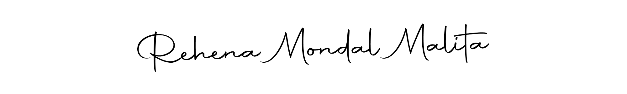 Make a short Rehena Mondal Malita signature style. Manage your documents anywhere anytime using Autography-DOLnW. Create and add eSignatures, submit forms, share and send files easily. Rehena Mondal Malita signature style 10 images and pictures png