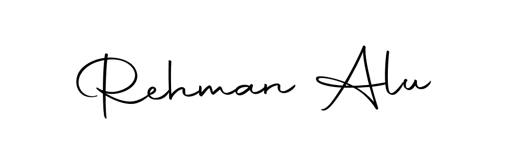 Create a beautiful signature design for name Rehman Alu. With this signature (Autography-DOLnW) fonts, you can make a handwritten signature for free. Rehman Alu signature style 10 images and pictures png