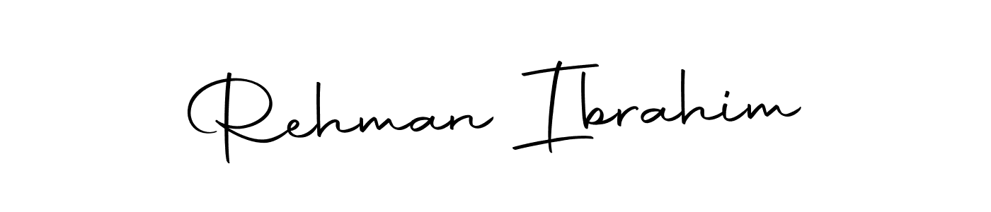 How to make Rehman Ibrahim name signature. Use Autography-DOLnW style for creating short signs online. This is the latest handwritten sign. Rehman Ibrahim signature style 10 images and pictures png