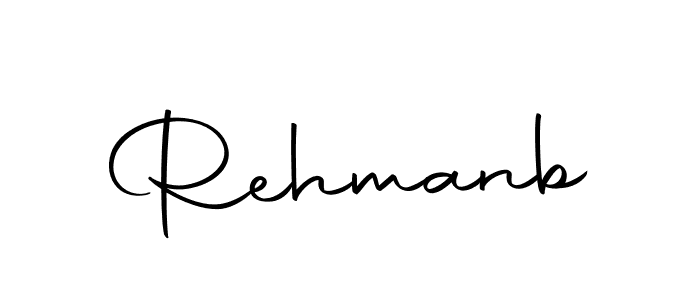Design your own signature with our free online signature maker. With this signature software, you can create a handwritten (Autography-DOLnW) signature for name Rehmanb. Rehmanb signature style 10 images and pictures png