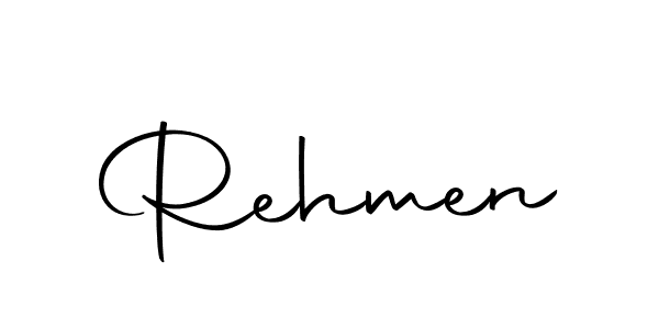 You should practise on your own different ways (Autography-DOLnW) to write your name (Rehmen) in signature. don't let someone else do it for you. Rehmen signature style 10 images and pictures png