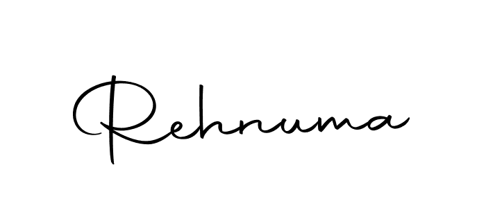 Design your own signature with our free online signature maker. With this signature software, you can create a handwritten (Autography-DOLnW) signature for name Rehnuma. Rehnuma signature style 10 images and pictures png