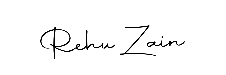 You should practise on your own different ways (Autography-DOLnW) to write your name (Rehu Zain) in signature. don't let someone else do it for you. Rehu Zain signature style 10 images and pictures png