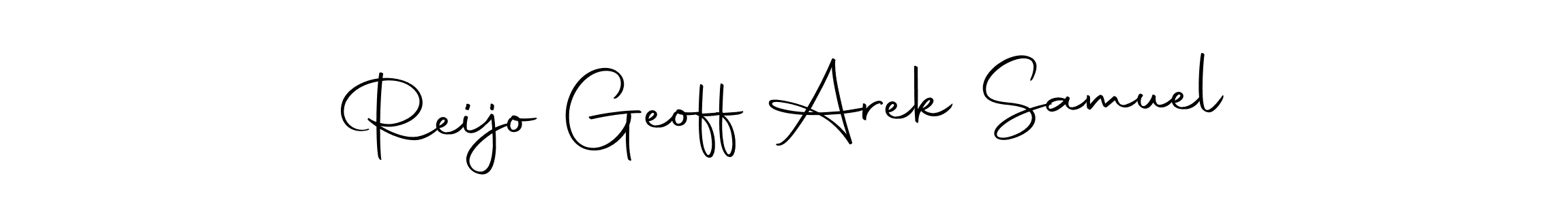 Make a beautiful signature design for name Reijo Geoff Arek Samuel. Use this online signature maker to create a handwritten signature for free. Reijo Geoff Arek Samuel signature style 10 images and pictures png