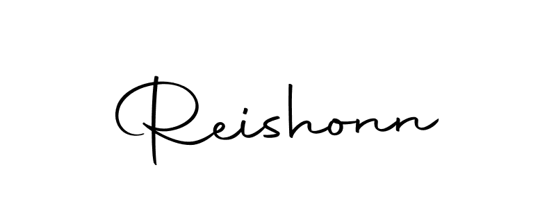 Design your own signature with our free online signature maker. With this signature software, you can create a handwritten (Autography-DOLnW) signature for name Reishonn. Reishonn signature style 10 images and pictures png