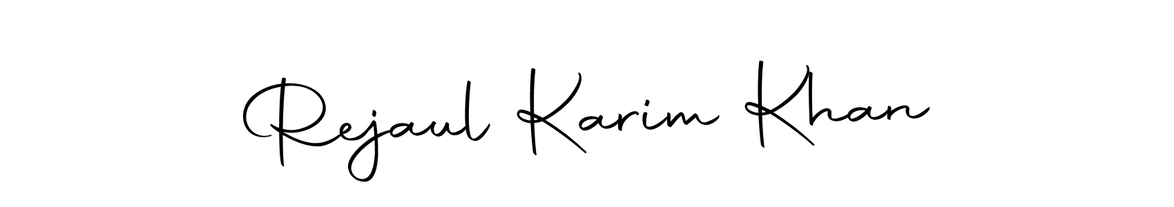 Make a beautiful signature design for name Rejaul Karim Khan. With this signature (Autography-DOLnW) style, you can create a handwritten signature for free. Rejaul Karim Khan signature style 10 images and pictures png