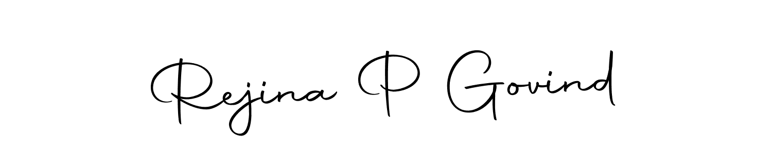 This is the best signature style for the Rejina P Govind name. Also you like these signature font (Autography-DOLnW). Mix name signature. Rejina P Govind signature style 10 images and pictures png