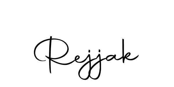 Use a signature maker to create a handwritten signature online. With this signature software, you can design (Autography-DOLnW) your own signature for name Rejjak. Rejjak signature style 10 images and pictures png