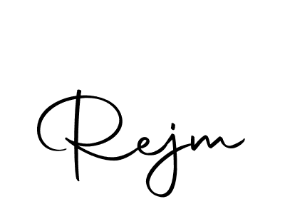 Use a signature maker to create a handwritten signature online. With this signature software, you can design (Autography-DOLnW) your own signature for name Rejm. Rejm signature style 10 images and pictures png