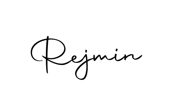 Use a signature maker to create a handwritten signature online. With this signature software, you can design (Autography-DOLnW) your own signature for name Rejmin. Rejmin signature style 10 images and pictures png