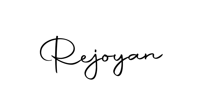 Create a beautiful signature design for name Rejoyan. With this signature (Autography-DOLnW) fonts, you can make a handwritten signature for free. Rejoyan signature style 10 images and pictures png