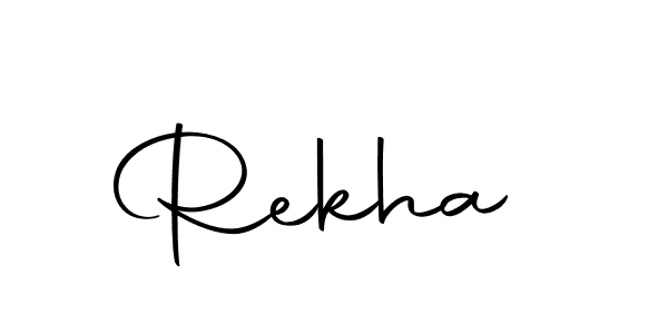 Design your own signature with our free online signature maker. With this signature software, you can create a handwritten (Autography-DOLnW) signature for name Rekha . Rekha  signature style 10 images and pictures png