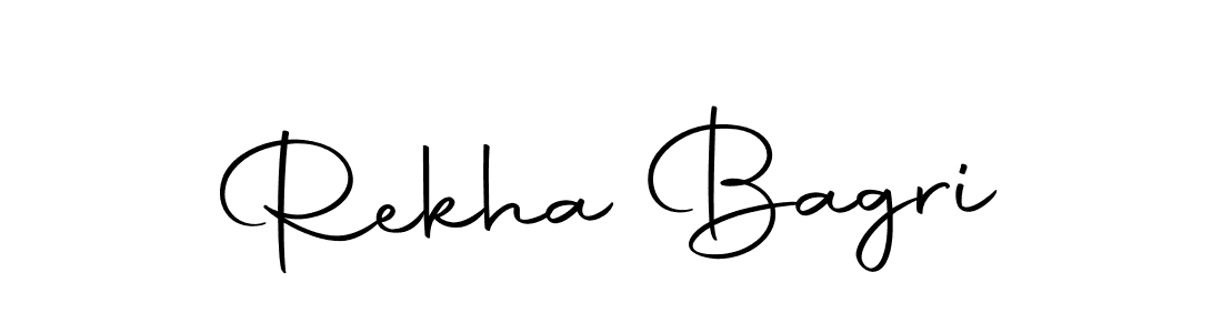 The best way (Autography-DOLnW) to make a short signature is to pick only two or three words in your name. The name Rekha Bagri include a total of six letters. For converting this name. Rekha Bagri signature style 10 images and pictures png